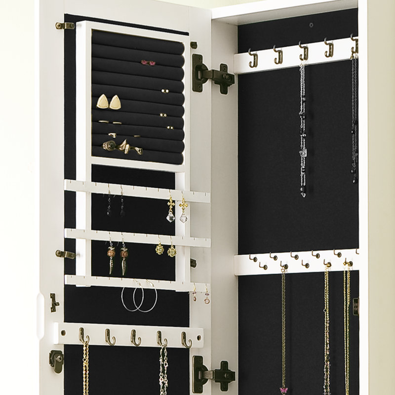 Alcott Hill® Neufeld 14.5'' Wide Wall Jewelry Armoire with Mirror